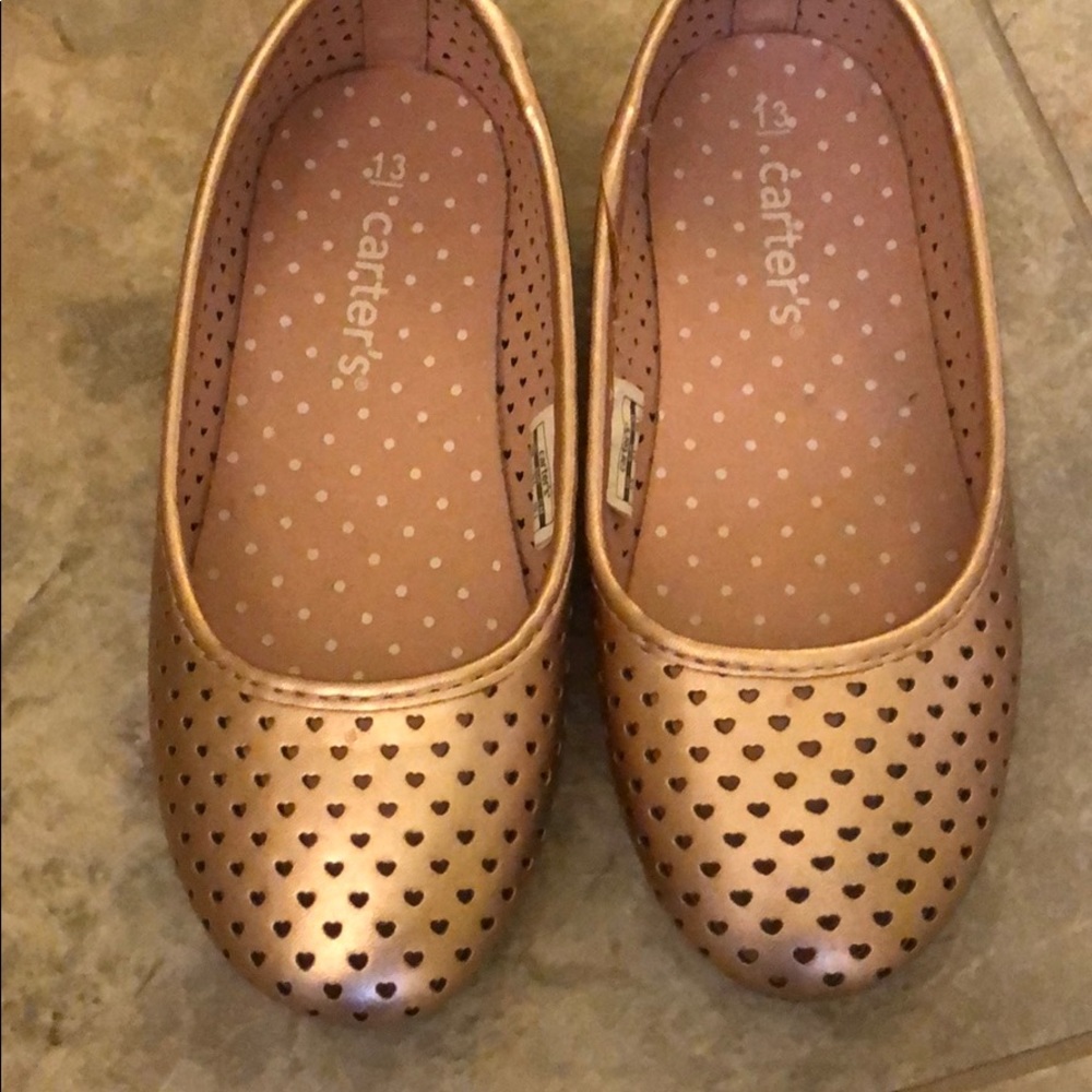 Carter’s - Rose Gold Flat brand new, size 13
